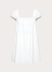 Sugar Blush Cotton Mini Dress - White