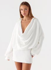 Thessaly Mini Dress - White