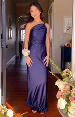 Tina Navy Formal Maxi Dress