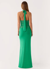 Tylan Halter Maxi Dress - Emerald Green