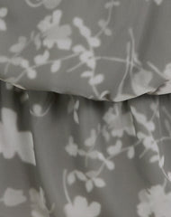 Veloria Halterneck Mini Dress in Blurred Floral Grey