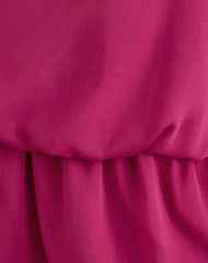 Veloria Halterneck Mini Dress in Dark Rose