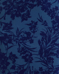 Ventura Maxi Dress in Midnight Leaf Flock Navy