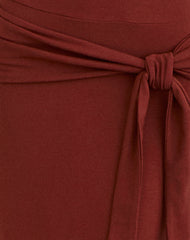 Viorela Maxi Dress in Jersey Fired Brick