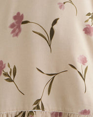 Visoca Mini Dress in Bloom Leafy Taupe