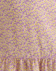 Vitata Mini Dress in Flower Fun Lilac Lemon