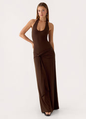 Vedetta Maxi Dress - Chocolate
