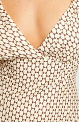 Verlaine Beige Maxi Dress
