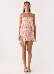 When You Look Mini Dress - Blooming Spring
