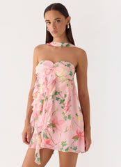 When You Look Mini Dress - Blooming Spring