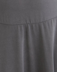 Yauri Long Sleeve Mini Dress in Cupro Grey