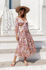Come And Go Maxi Dress Pink