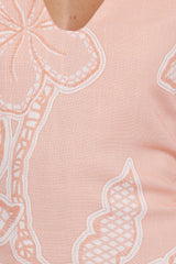 Tamika Mini Dress - Peach Floral