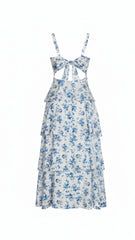 Luciana Tiered Floral Midi Dress