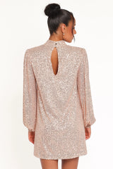 Springfield Mini Dress - Gold