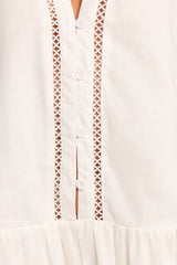 Hart Long Sleeve Mini Dress - White