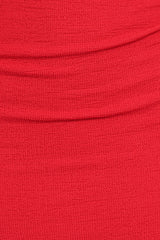 Carey Midi Dress - Red