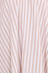 Doran Mini Dress - Beige White