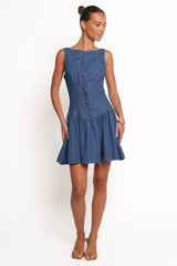Tiziana Mini Dress - Indigo Denim