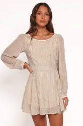 Kyra Long Sleeve Mini Dress - Stripe