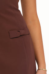 Tanis Mini Dress - Brown