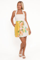 Nissa Mini Dress - Yellow Poppy