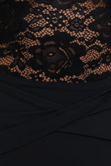 Tinashe Lace Midi Dress - Black
