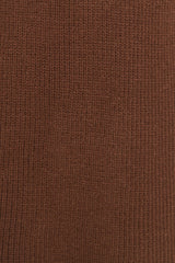 Wright Knit Mini Dress - Chocolate Brown