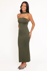 Regan Midi Dress - Olive