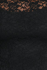 Davina Long Sleeve Midi Dress - Black