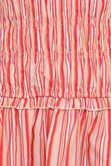 Leabrook Mini Dress - Peach Stripe