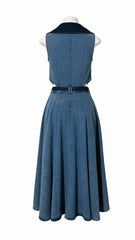 Althea Denim Midi Dress