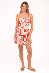 Loredana Mini Dress - Cherry