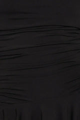 Messina Off Shoulder Mini Dress - Black