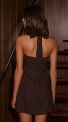 Larna Mini Dress - Chocolate