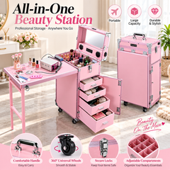 Rolling Manicure Table Makeup Station!