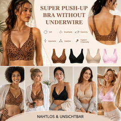 🏆Super Firming Leopard Print Jelly  Bra | Women Wirefree Bras 👍No More Sagging Breasts