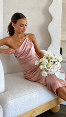 Josephina Midi Dress - Dusty Pink