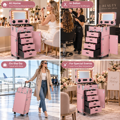 Rolling Manicure Table Makeup Station!
