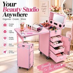 Rolling Manicure Table Makeup Station!