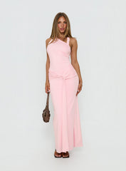 Ivetta Ruched Maxi Dress Pink