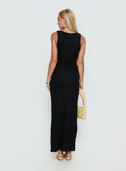 Cymone Cut Out Maxi Dress Black