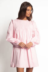 Wyatt Long Sleeve Mini Dress - Pink