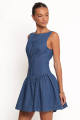 Tiziana Mini Dress - Indigo Denim