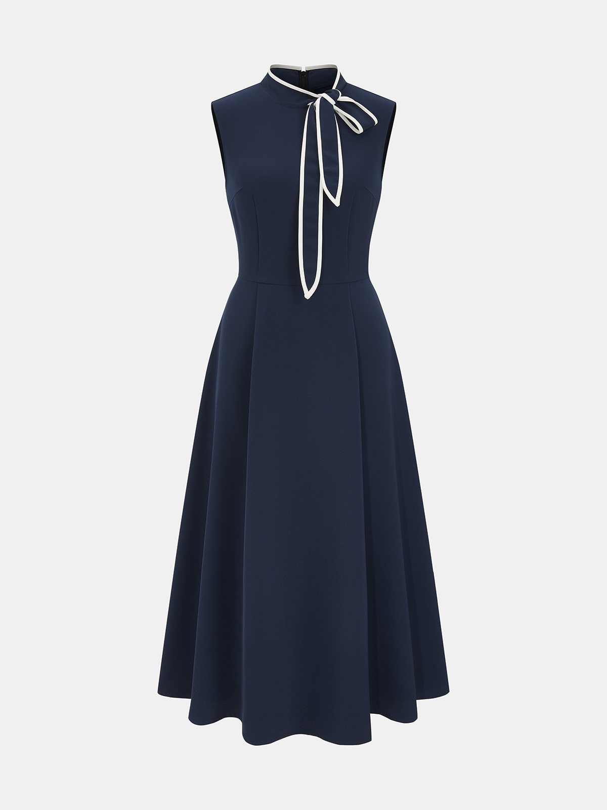 Tie-Neck Sleeveless Maxi Dress