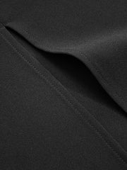 Draped Mesh Cape Sleeve Maxi Dress