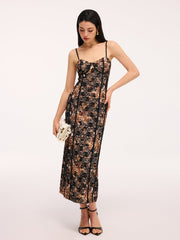 Floral Lace Cami Maxi Dress