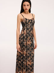 Floral Lace Cami Maxi Dress