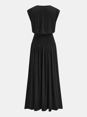 Sleeveless Cinched Waist Maxi Dress