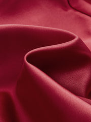 Satin One Shoulder Ruched Wrap Maxi Dress
